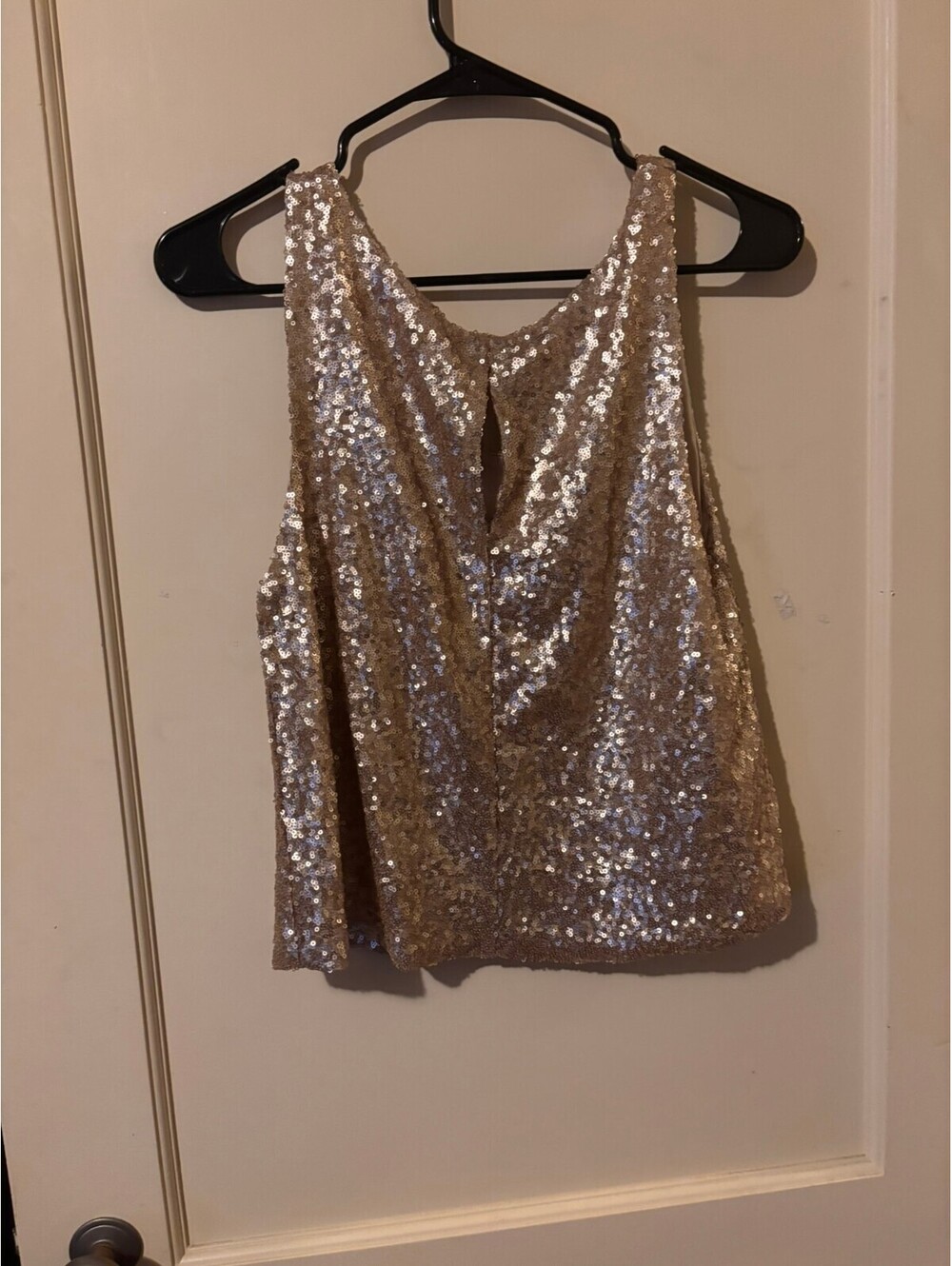 Flawless Medium Gold Sequin Tank Top